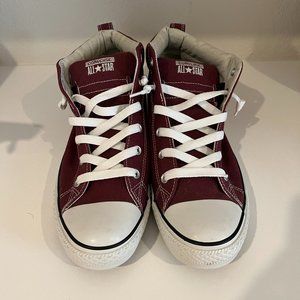 Converse Chuck Taylor All-Star Hi Skate Shoes Red 140081F Men 12 Women's 14